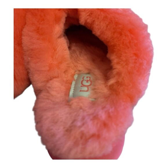 UGG Disquette Platform Slippers Sz 5 Hibiscus Pink Slip On - Picture 5 of 11